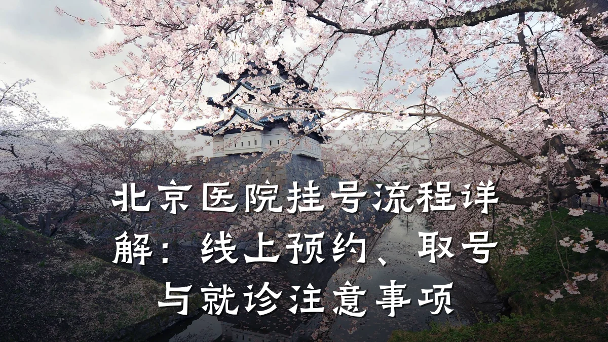 北京医院挂号流程详解:线上预约、取号与就诊注意事项