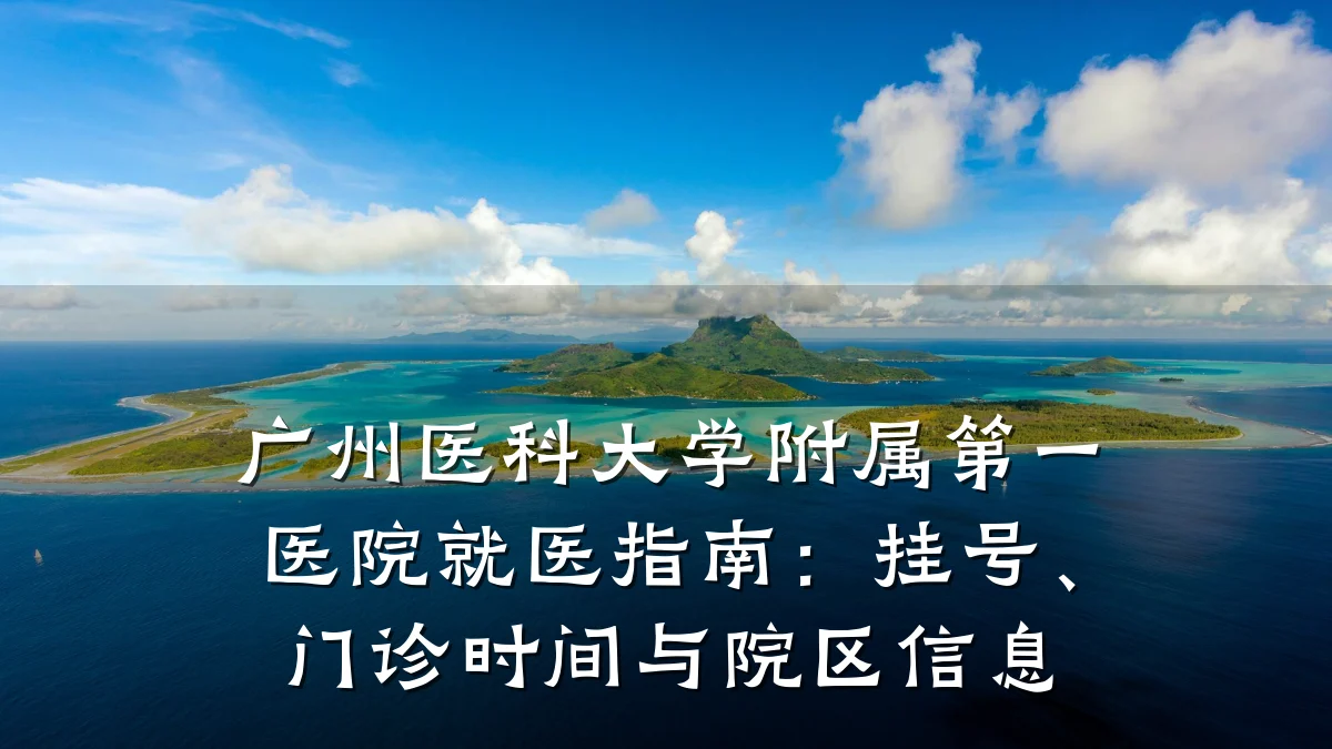 广州医科大学附属第一医院就医指南:挂号、门诊时间与院区信息