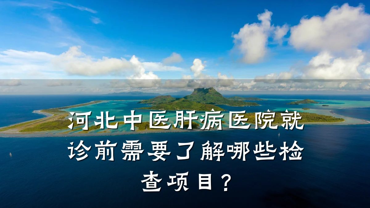 河北中医肝病医院就诊前需要了解哪些检查项目?