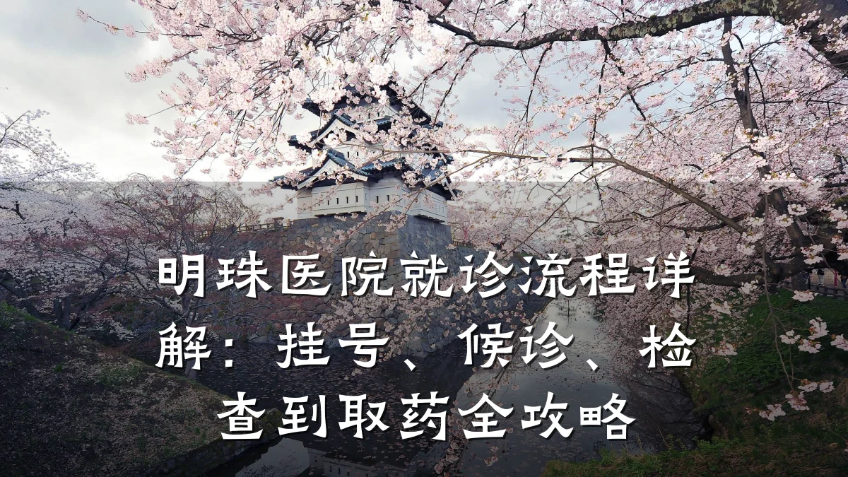 明珠医院就诊流程详解:挂号、候诊、检查到取药全攻略