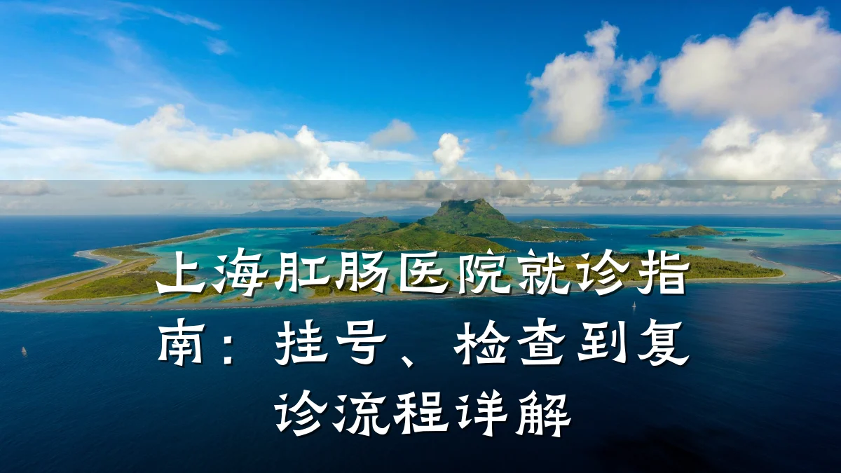 上海肛肠医院就诊指南:挂号、检查到复诊流程详解
