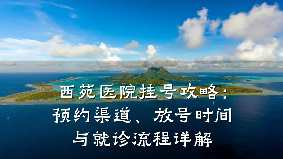 西苑医院挂号攻略:预约渠道、放号时间与就诊流程详解