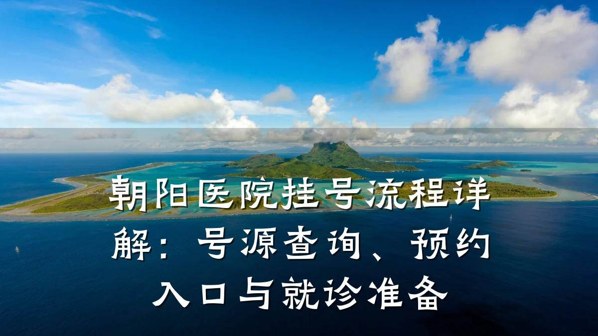 朝阳医院挂号流程详解:号源查询、预约入口与就诊准备