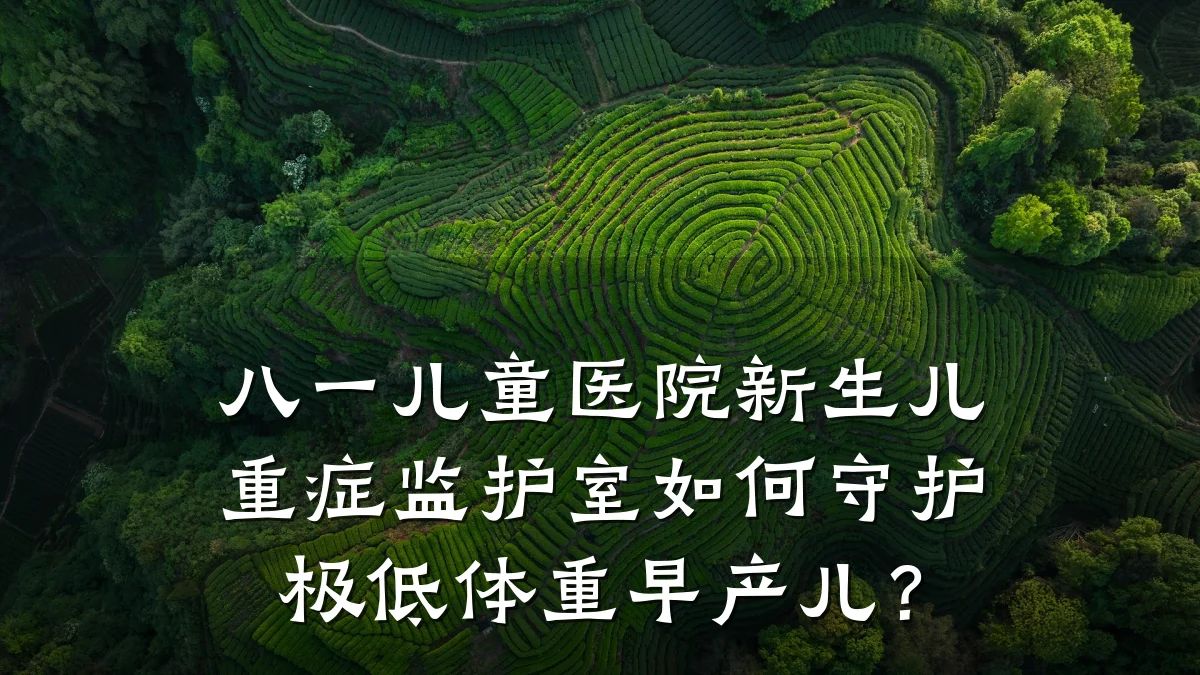 八一儿童医院新生儿重症监护室如何守护极低体重早产儿?