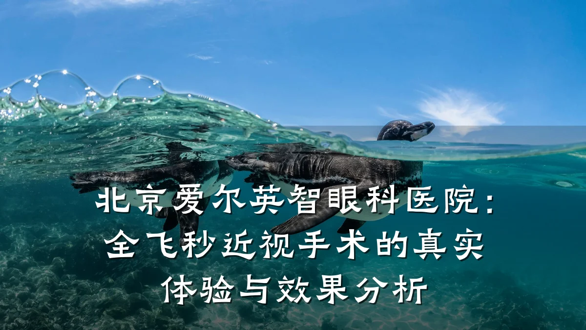 北京爱尔英智眼科医院:全飞秒近视手术的真实体验与效果分析