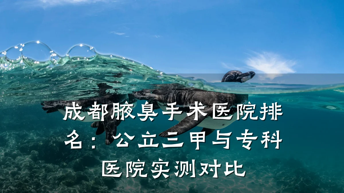 成都腋臭手术医院排名:公立三甲与专科医院实测对比