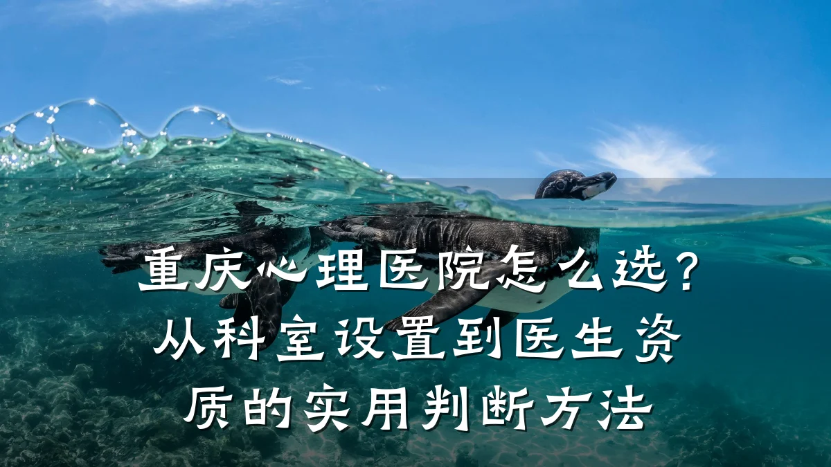 重庆心理医院怎么选?从科室设置到医生资质的实用判断方法