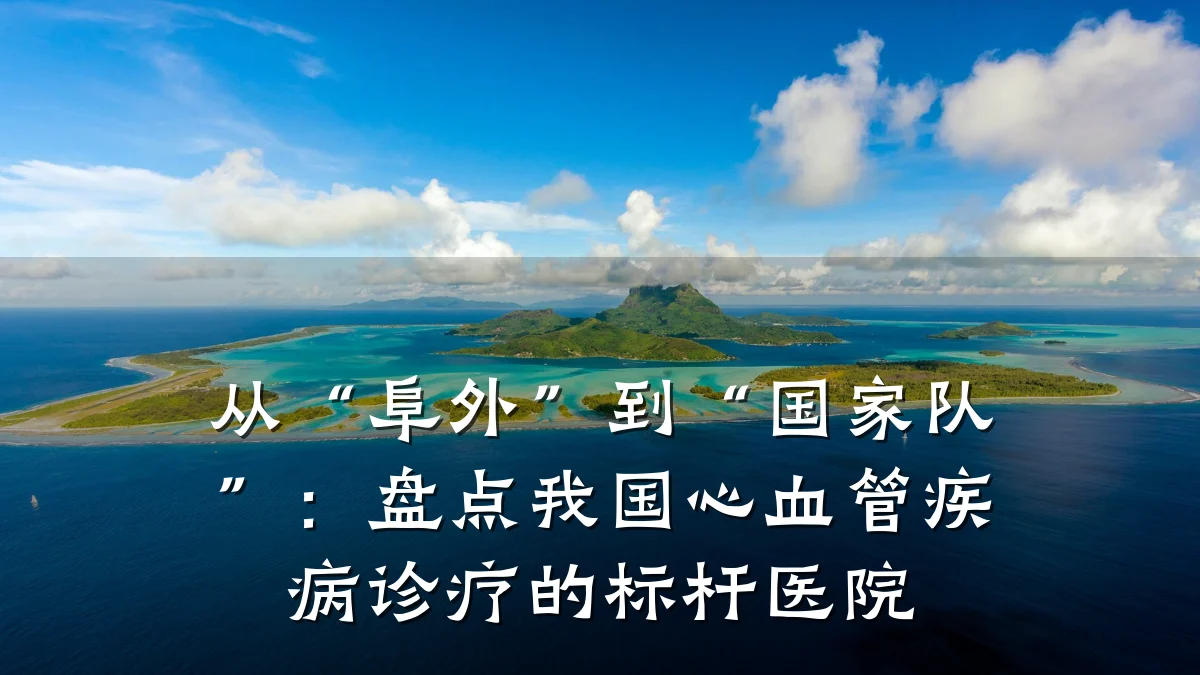 从“阜外”到“国家队”:盘点我国心血管疾病诊疗的标杆医院