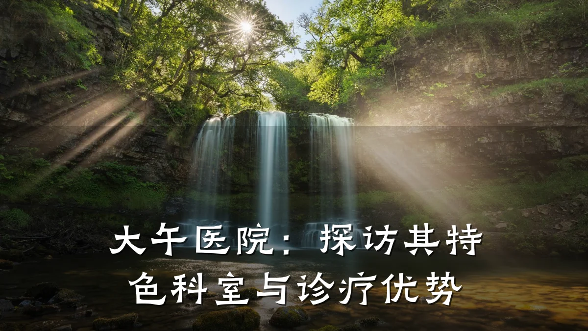 大午医院:探访其特色科室与诊疗优势