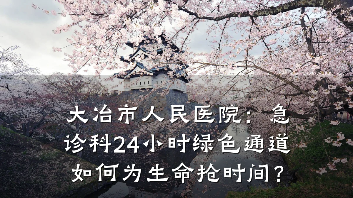 大冶市人民医院:急诊科24小时绿色通道如何为生命抢时间?