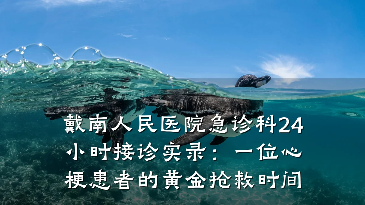 戴南人民医院急诊科24小时接诊实录:一位心梗患者的黄金抢救时间