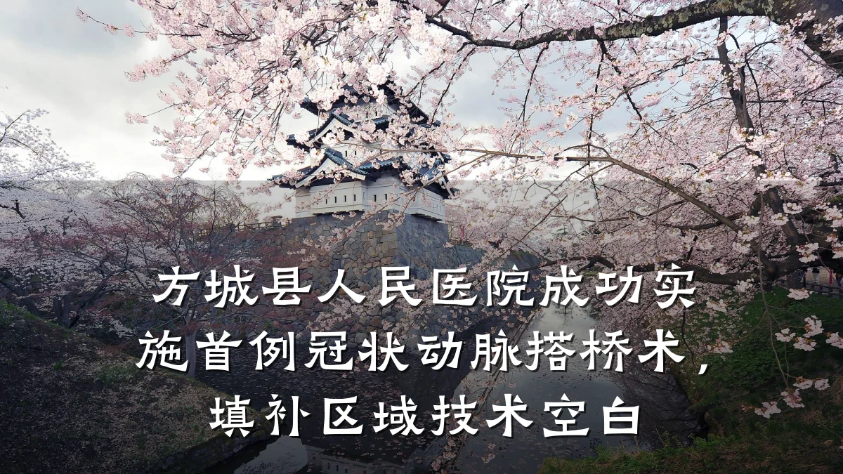 方城县人民医院成功实施首例冠状动脉搭桥术,填补区域技术空白