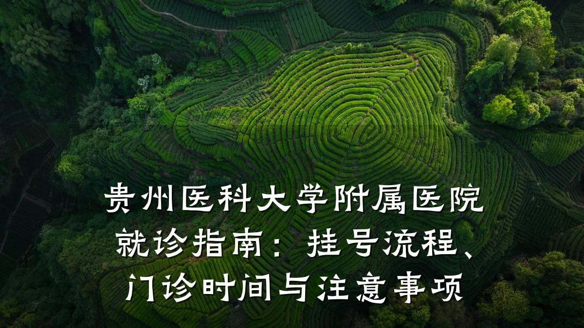 贵州医科大学附属医院就诊指南:挂号流程、门诊时间与注意事项