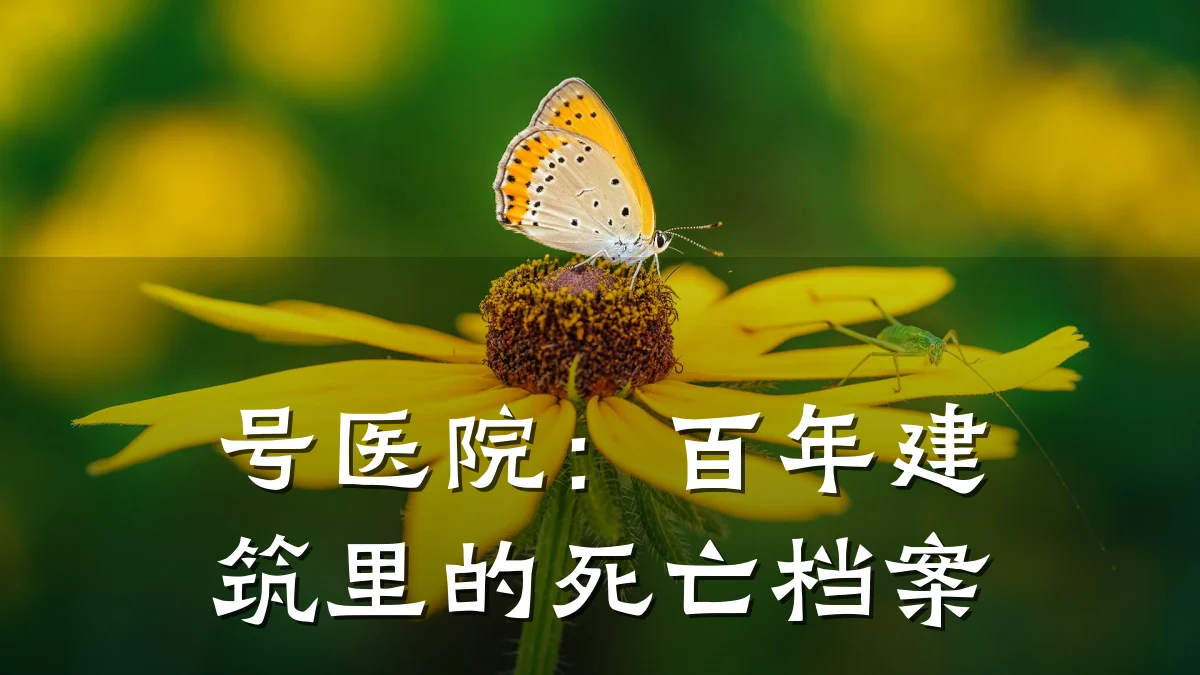 号医院:百年建筑里的死亡档案