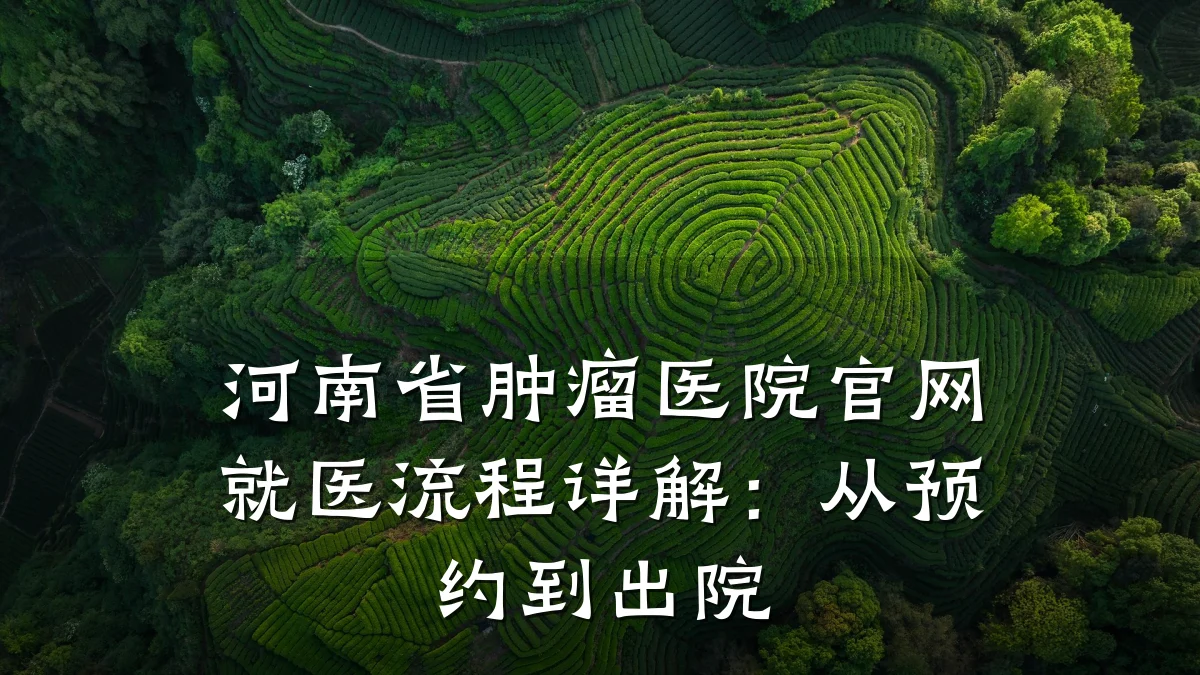河南省肿瘤医院官网就医流程详解:从预约到出院