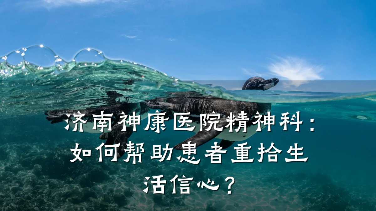 济南神康医院精神科:如何帮助患者重拾生活信心?