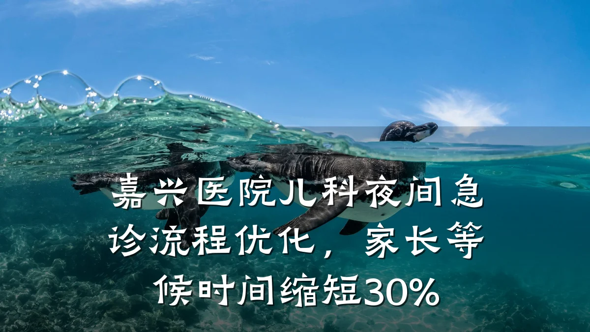 嘉兴医院儿科夜间急诊流程优化,家长等候时间缩短30%