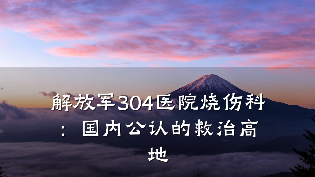 解放军304医院烧伤科:国内公认的救治高地
