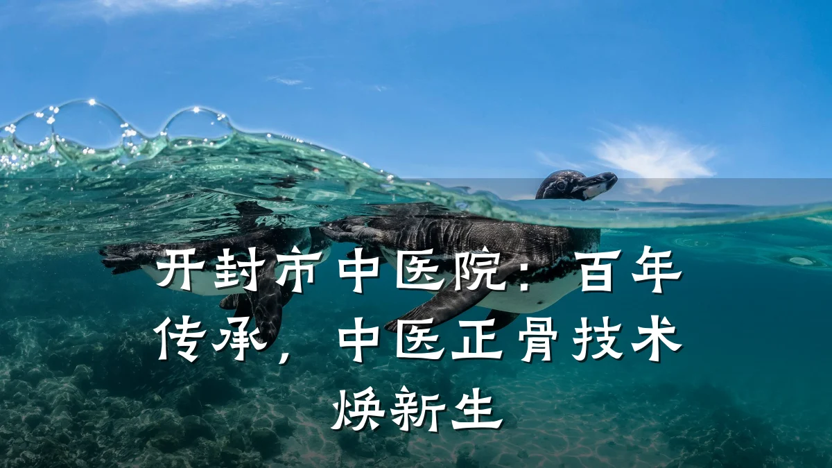 开封市中医院:百年传承,中医正骨技术焕新生