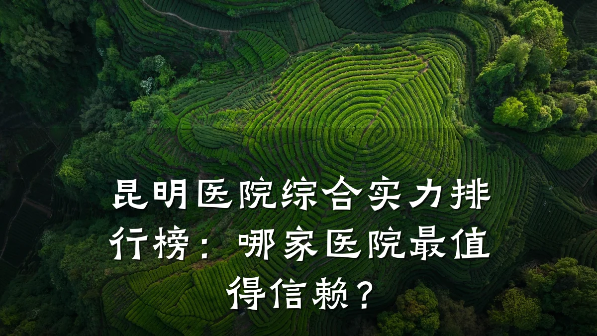 昆明医院综合实力排行榜:哪家医院最值得信赖?