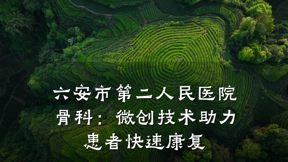 六安市第二人民医院骨科:微创技术助力患者快速康复