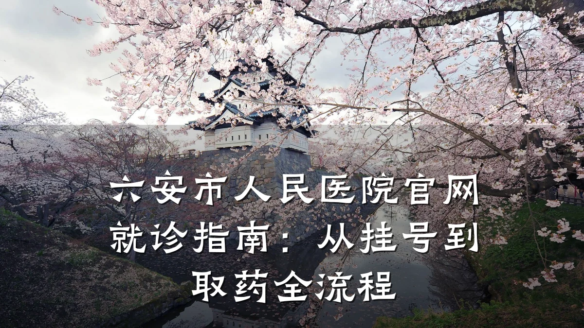 六安市人民医院官网就诊指南:从挂号到取药全流程