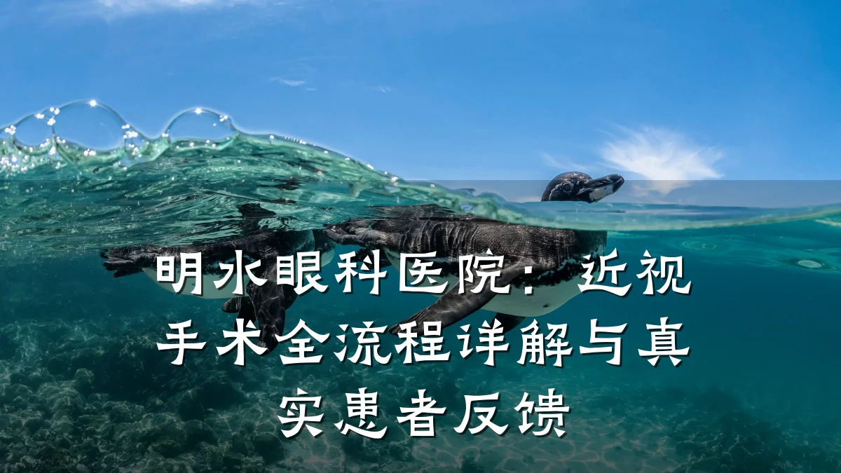 明水眼科医院:近视手术全流程详解与真实患者反馈