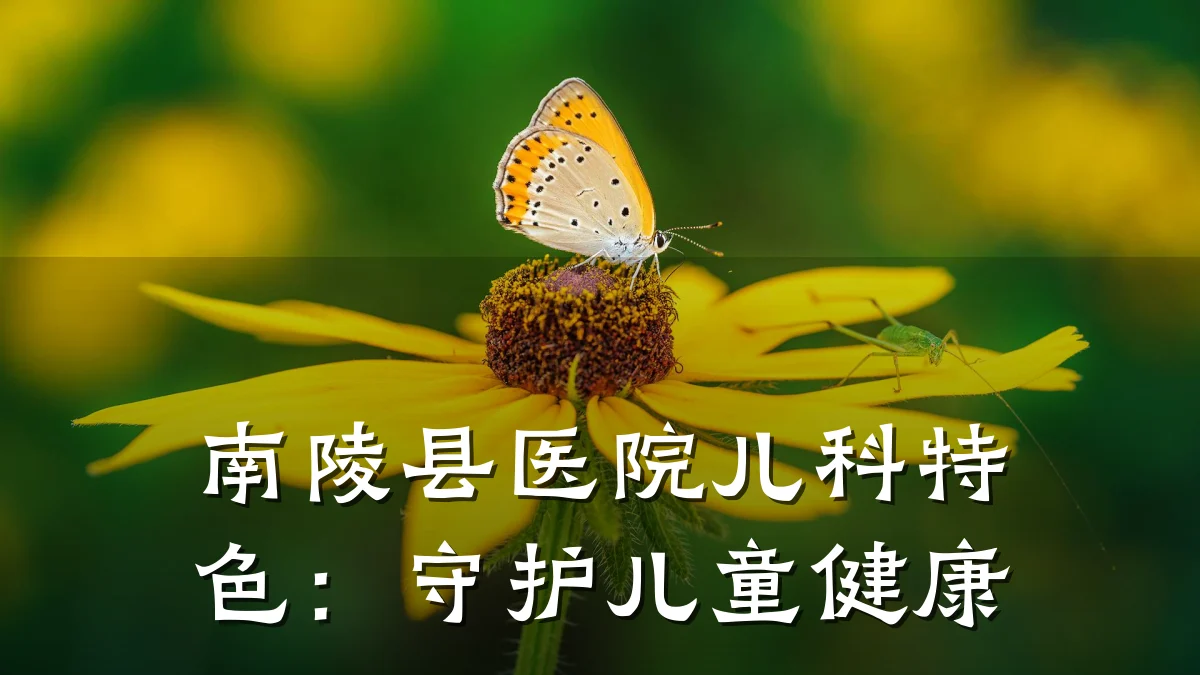 南陵县医院儿科特色:守护儿童健康