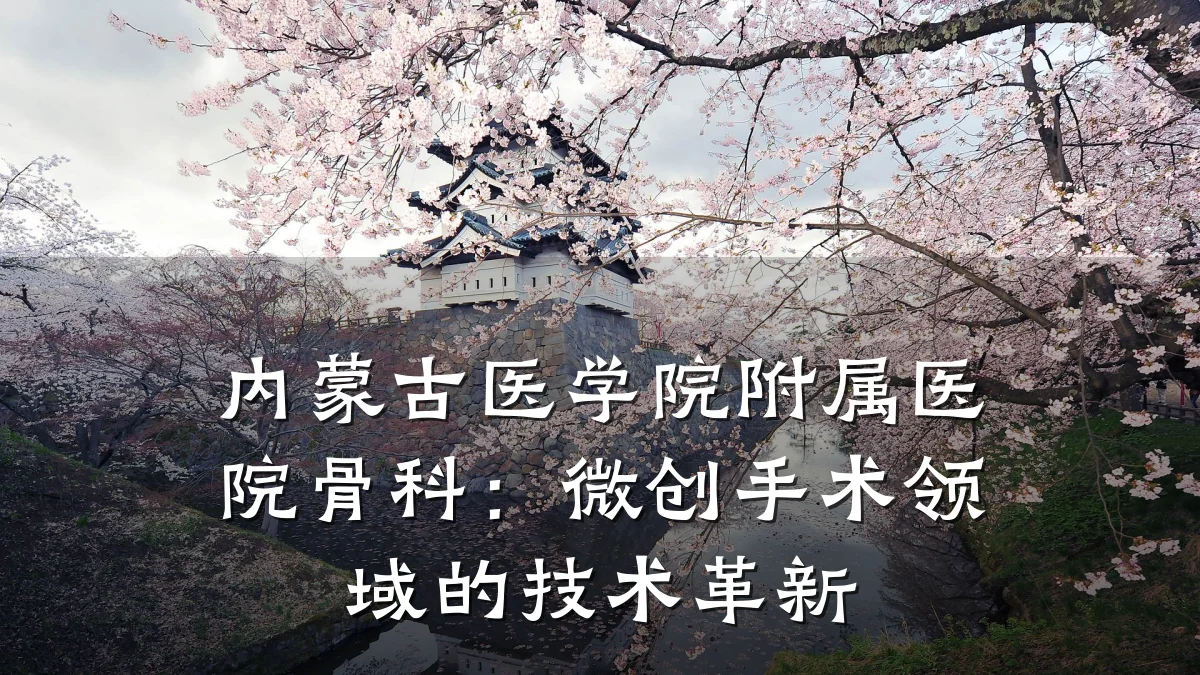 内蒙古医学院附属医院骨科:微创手术领域的技术革新