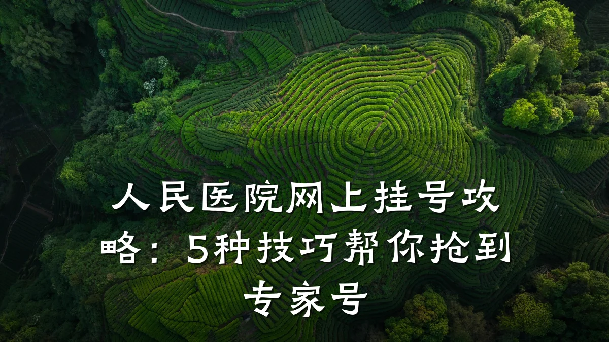 人民医院网上挂号攻略:5种技巧帮你抢到专家号