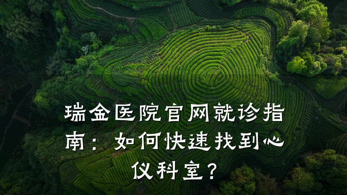 瑞金医院官网就诊指南:如何快速找到心仪科室?
