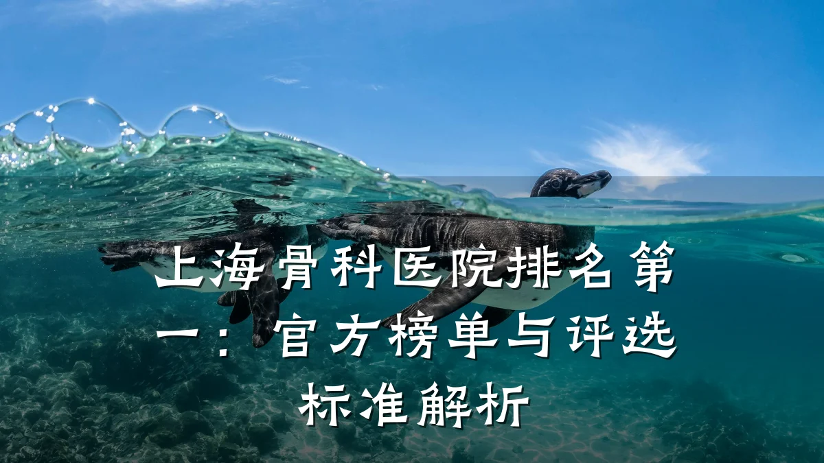 上海骨科医院排名第一:官方榜单与评选标准解析