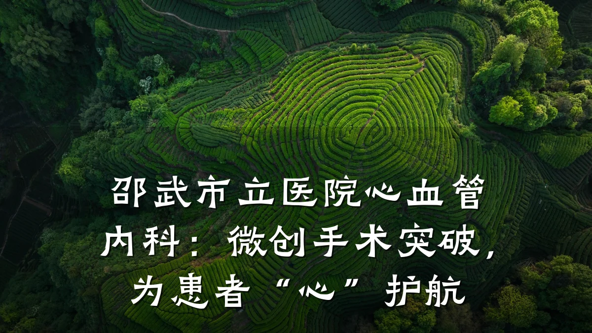 邵武市立医院心血管内科:微创手术突破,为患者“心”护航