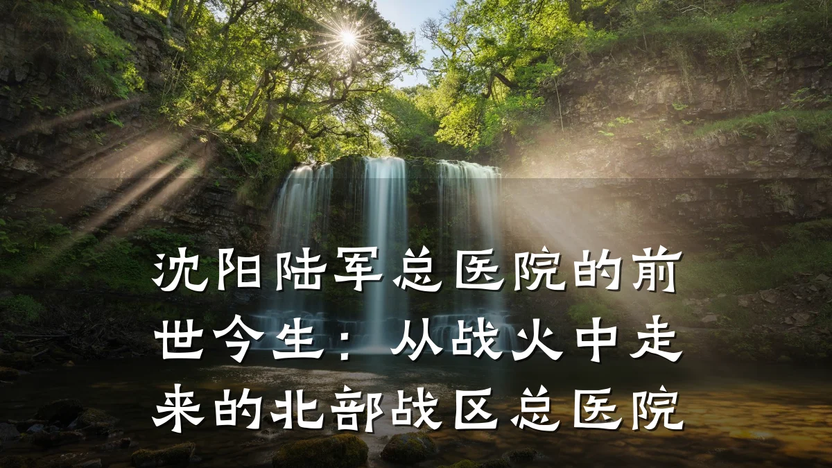 沈阳陆军总医院的前世今生:从战火中走来的北部战区总医院