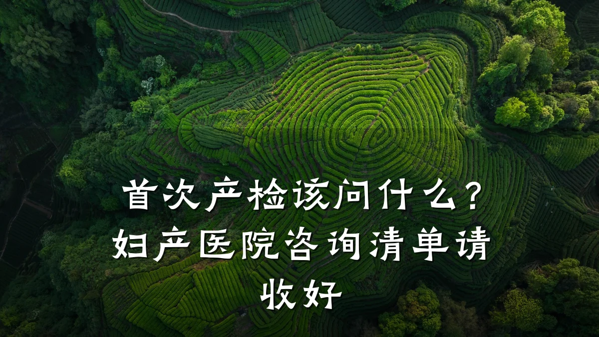 首次产检该问什么？妇产医院咨询清单请收好