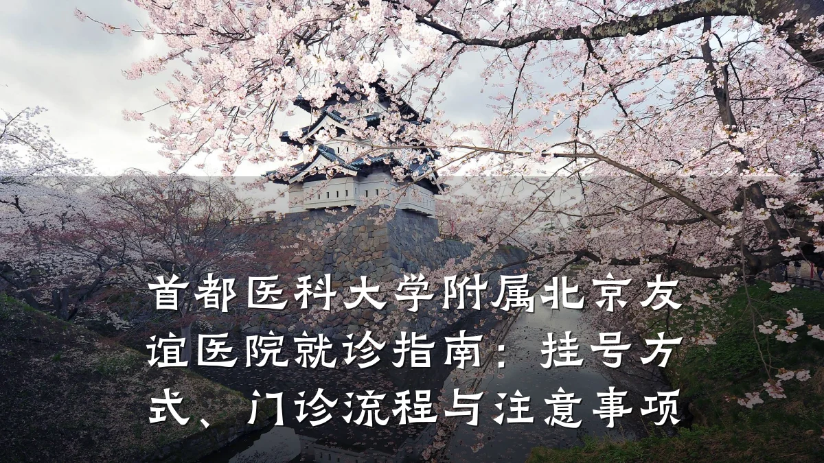 首都医科大学附属北京友谊医院就诊指南:挂号方式、门诊流程与注意事项