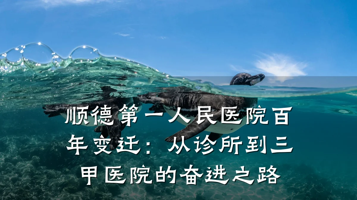 顺德第一人民医院百年变迁:从诊所到三甲医院的奋进之路