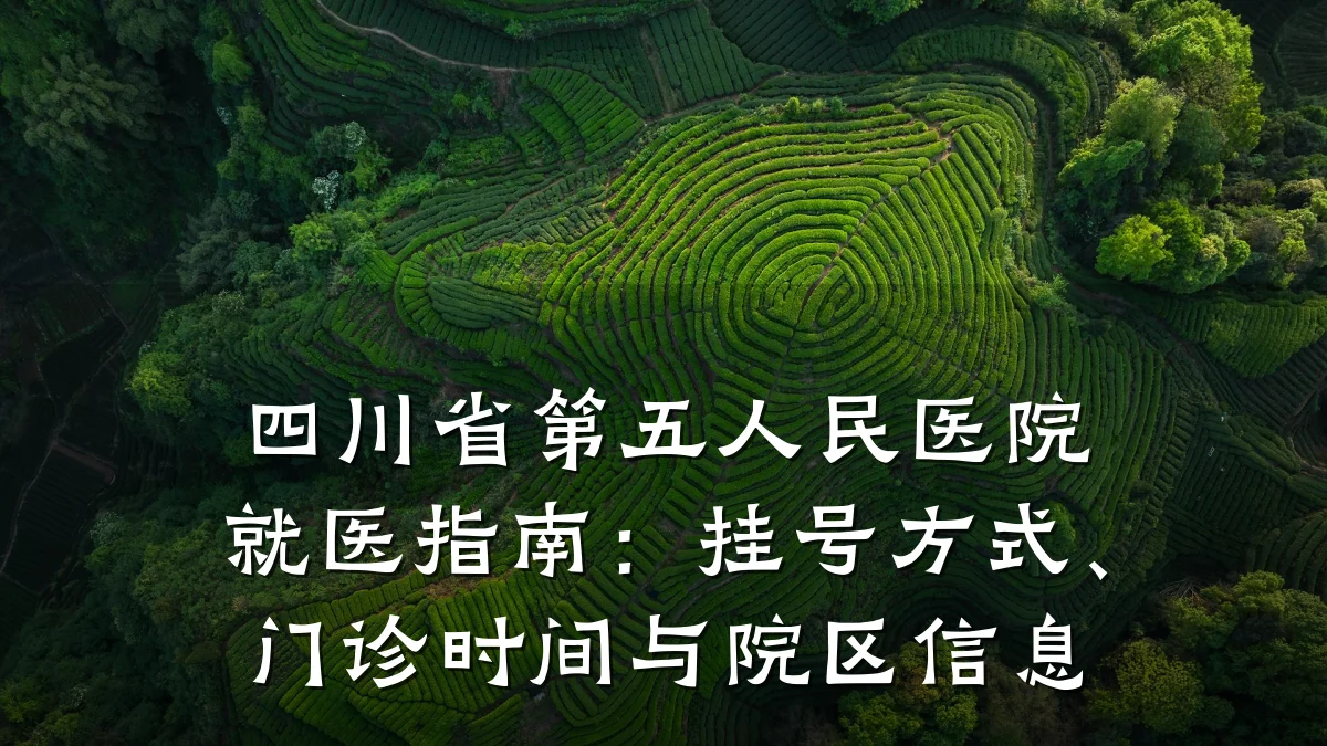 四川省第五人民医院就医指南:挂号方式、门诊时间与院区信息