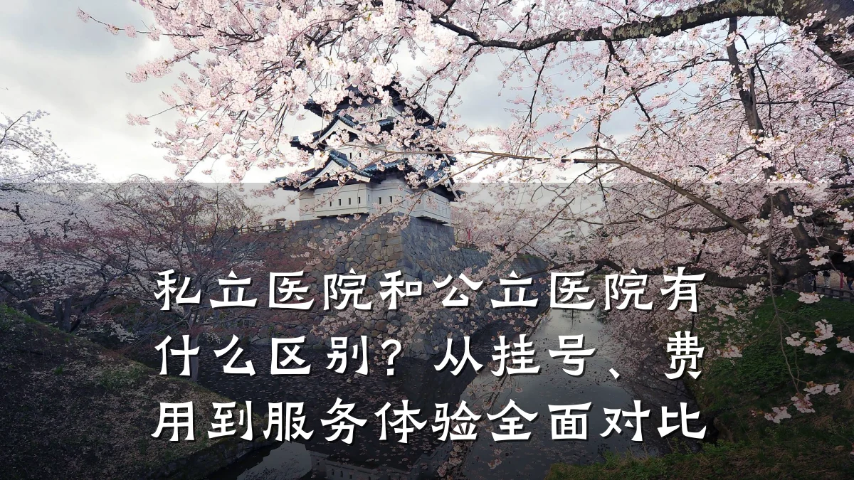 私立医院和公立医院有什么区别?从挂号、费用到服务体验全面对比