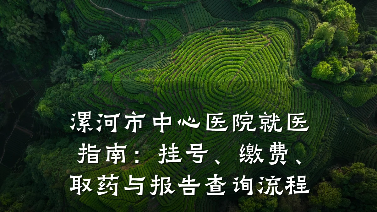 漯河市中心医院就医指南:挂号、缴费、取药与报告查询流程
