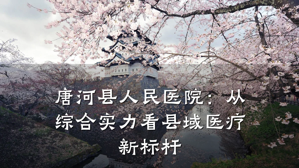 唐河县人民医院:从综合实力看县域医疗新标杆