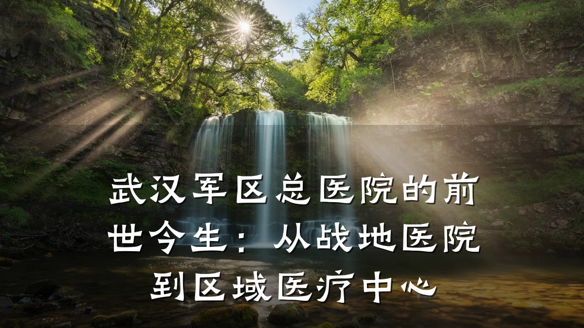 武汉军区总医院的前世今生:从战地医院到区域医疗中心