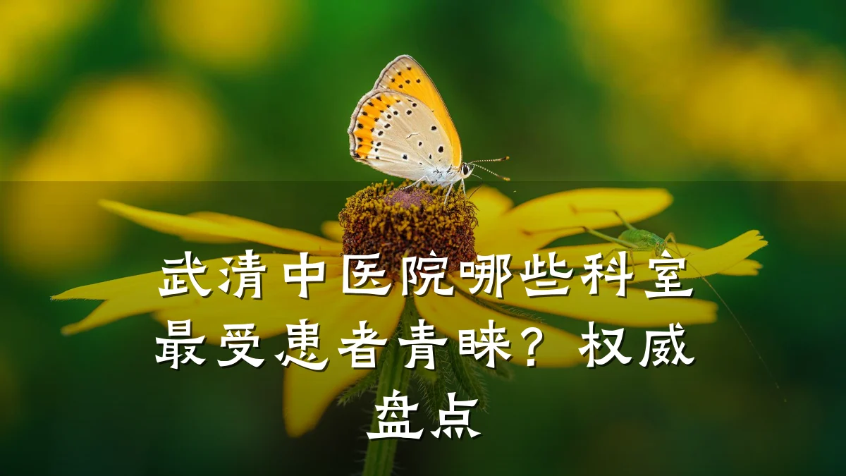武清中医院哪些科室最受患者青睐?权威盘点