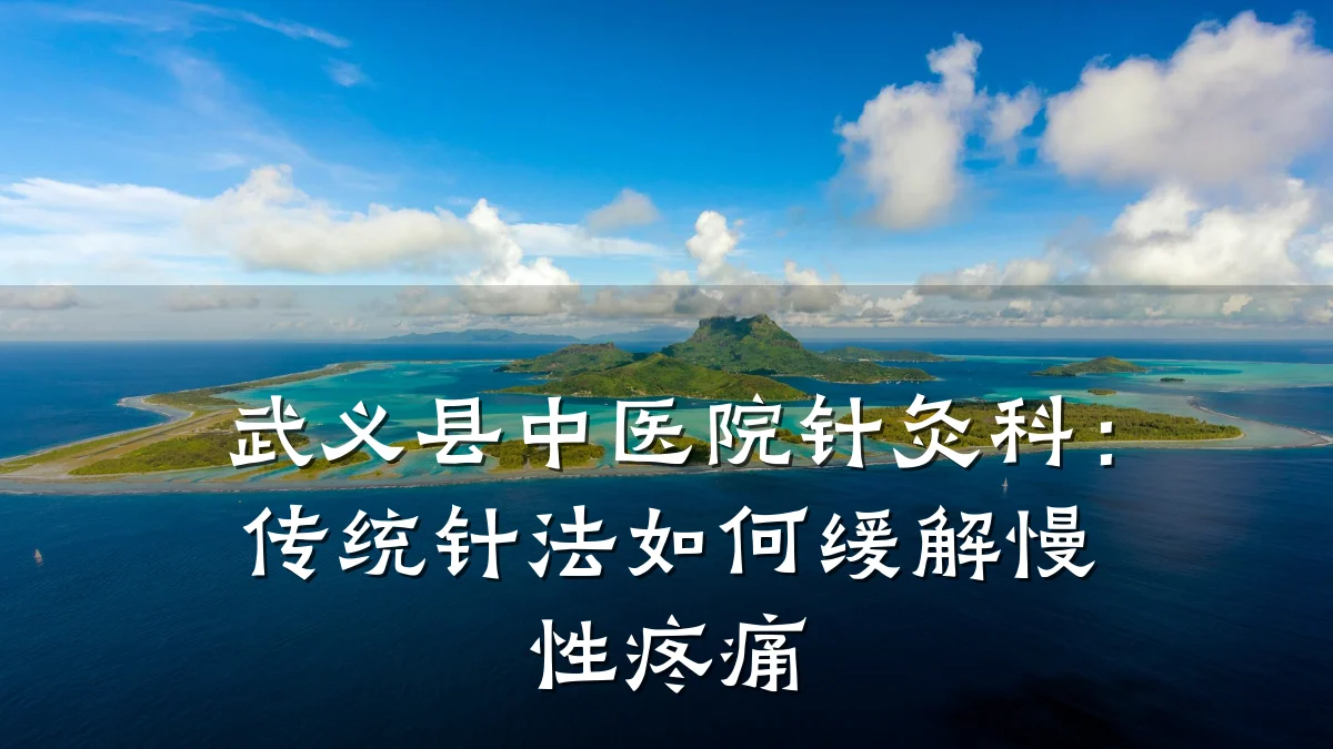 武义县中医院针灸科：传统针法如何缓解慢性疼痛