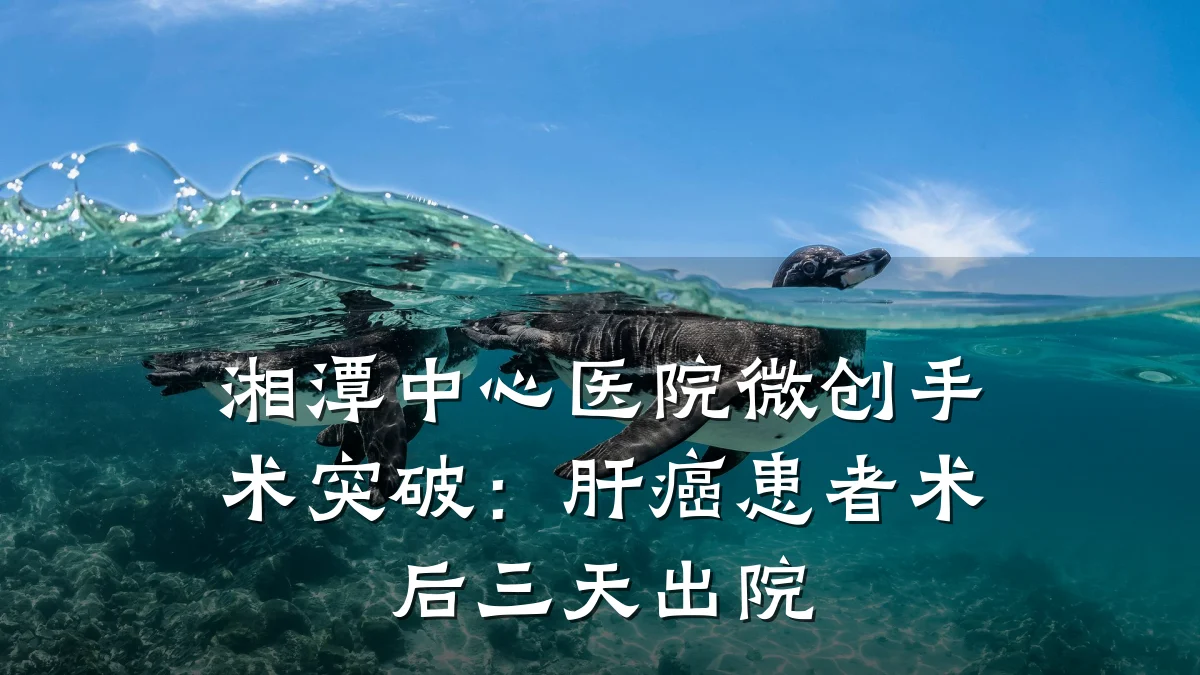湘潭中心医院微创手术突破:肝癌患者术后三天出院