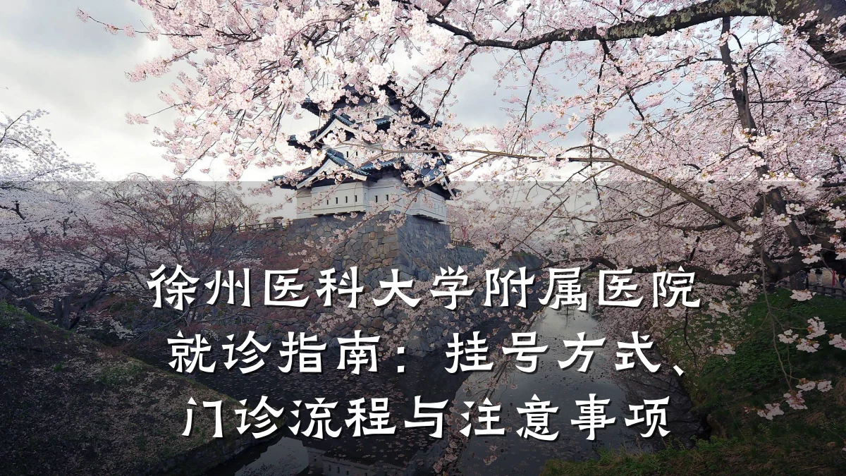 徐州医科大学附属医院就诊指南:挂号方式、门诊流程与注意事项