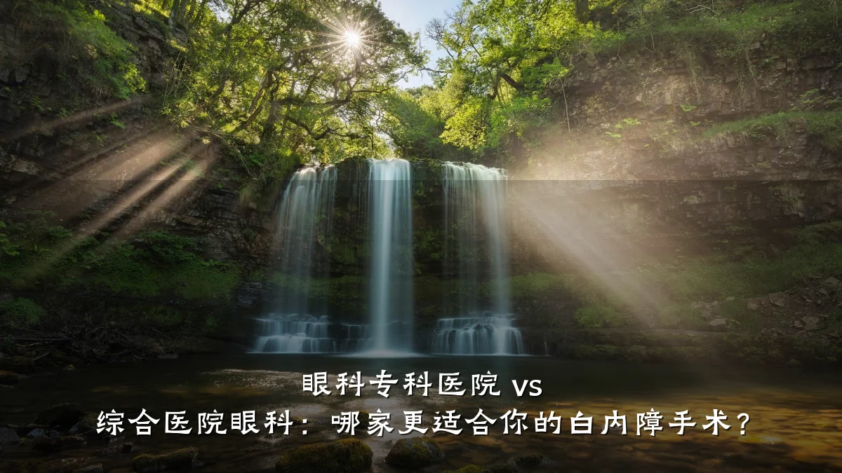 眼科专科医院 vs 综合医院眼科:哪家更适合你的白内障手术?