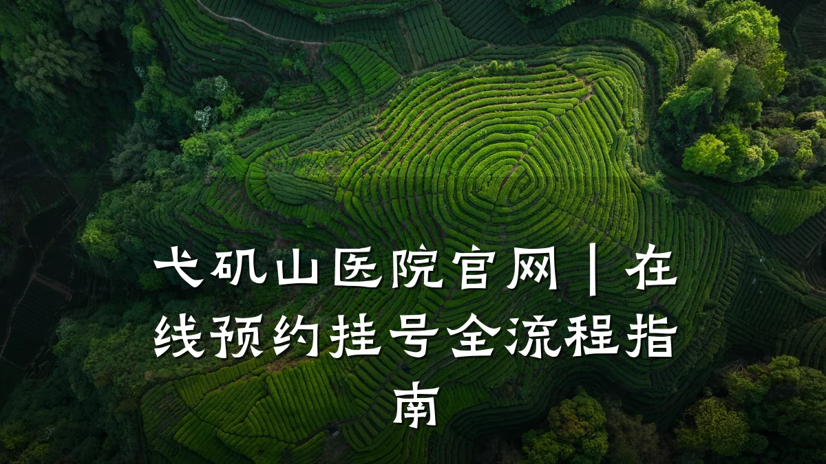 弋矶山医院官网|在线预约挂号全流程指南