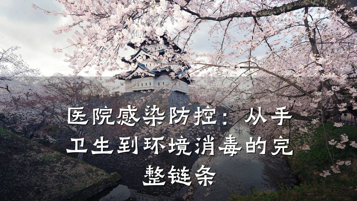 医院感染防控:从手卫生到环境消毒的完整链条