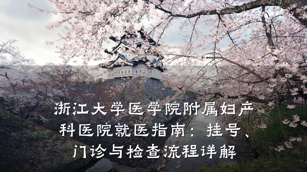 浙江大学医学院附属妇产科医院就医指南:挂号、门诊与检查流程详解